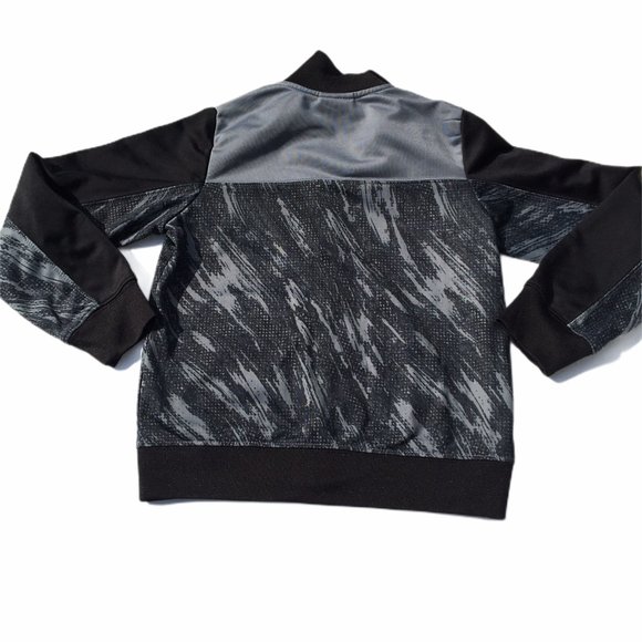 Nike Kids Full Zip Jacket Black Gray Size 5 - Picture 2 of 4